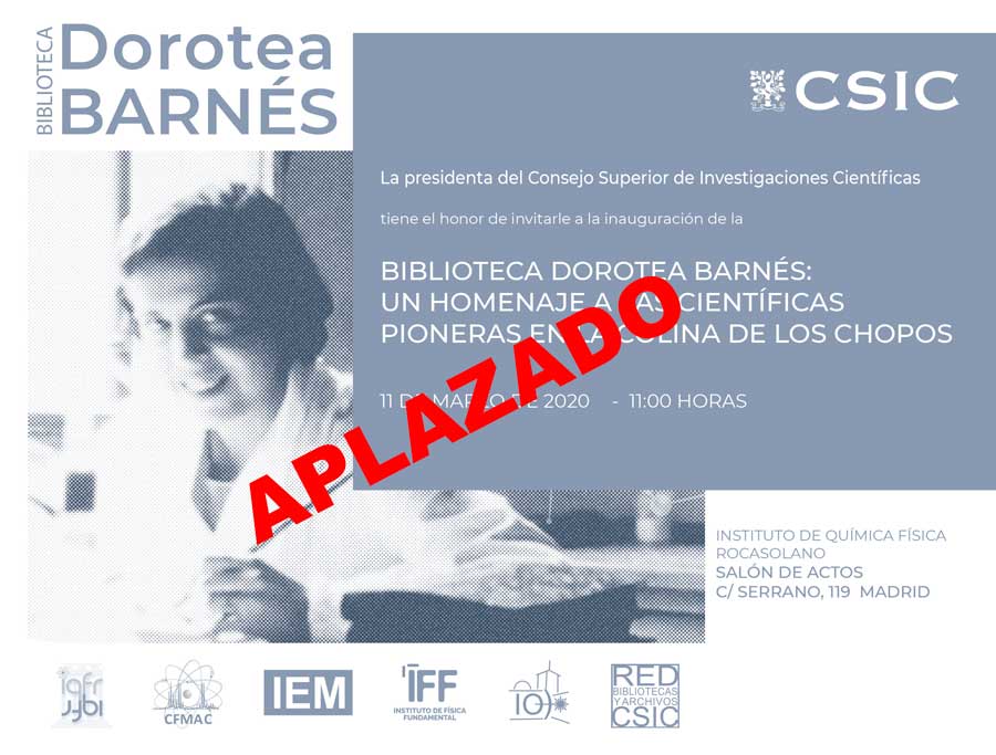 Inauguración de la biblioteca Dorotea Barnés (APLAZADO)